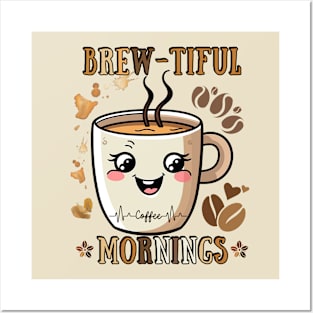 Brew-tiful Mornings: Kawaii Coffee Delight Posters and Art